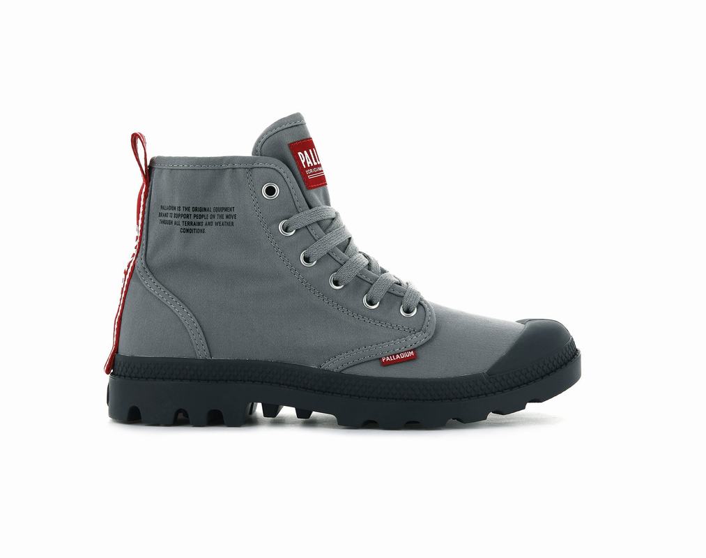 Botas Palladium Pampa Hi Dare Hombre - Gris Oscuro ||KIVY-36451||